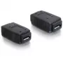 Adattatore USB Micro-A+B femmina a USB Micro-A+B femmina DeLOCK 65034 nero