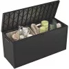 Box da esterno Keter 249722 270 L, resistente alle intemperie, grafite, rettangolare 1180×440×580 mm