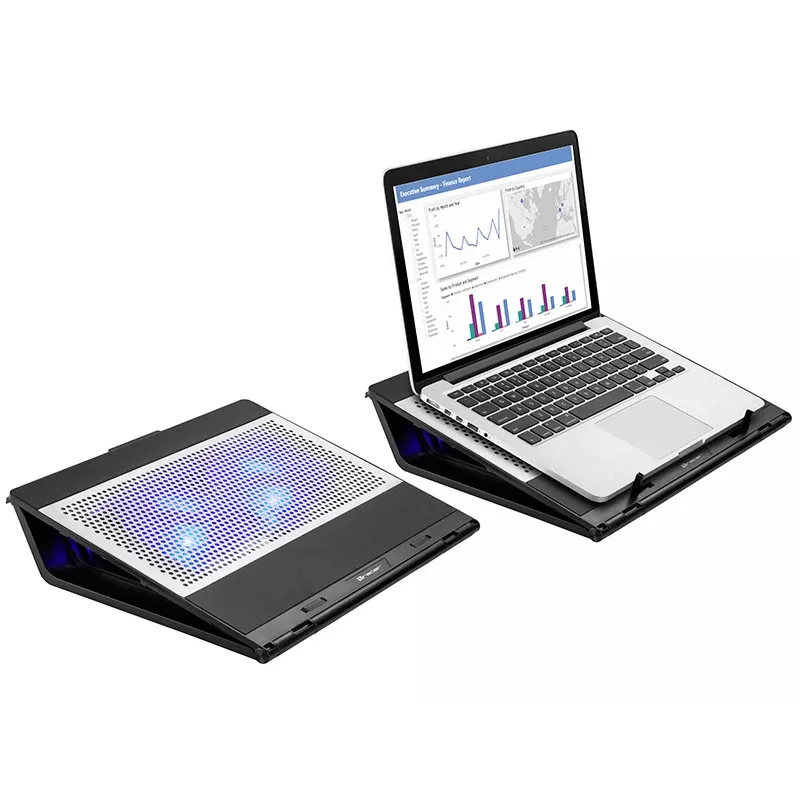 Tracer Officer 17 TRASTA46890 base di raffreddamento per laptop, 17 pollici (43,2 cm), 1100 giri/min, hub USB, LED blu