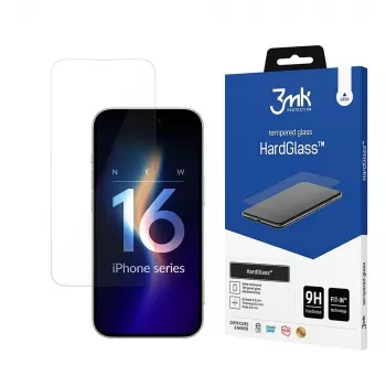 Pellicola protettiva per display 3MK HardGlass Clear Apple iPhone 16 Pro antishock antigraffio