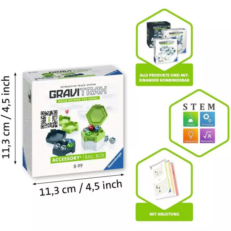 Giocattolo accessorio Ravensburger GraviTrax scatola per biglie multicolore