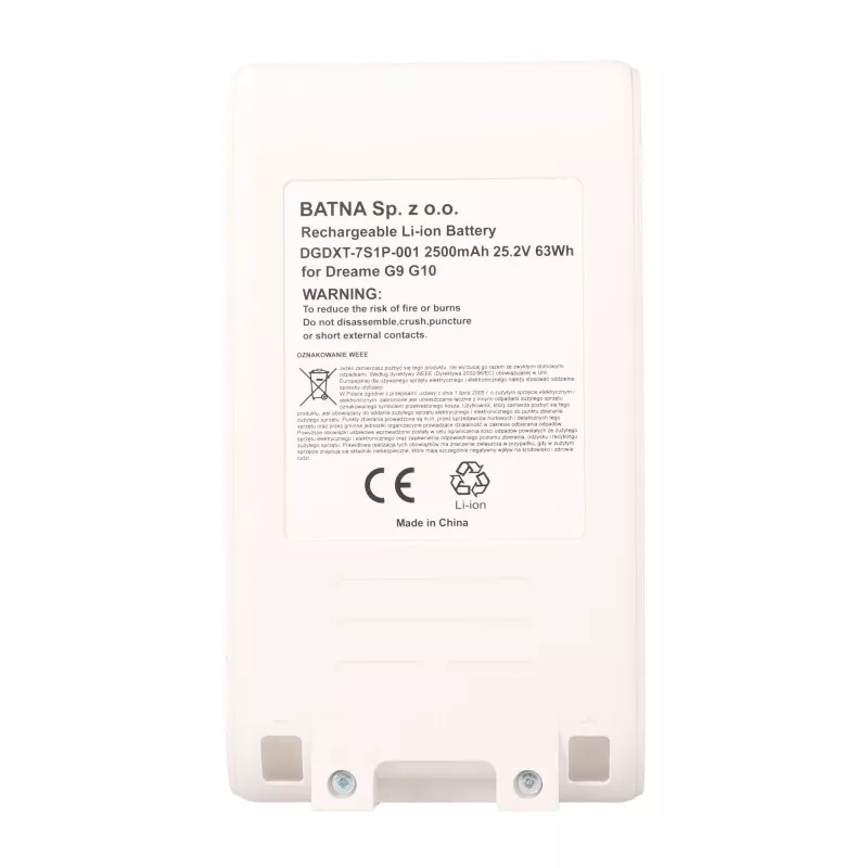 Batteria, aspirapolvere G9 G10 25,2V 2500mAh