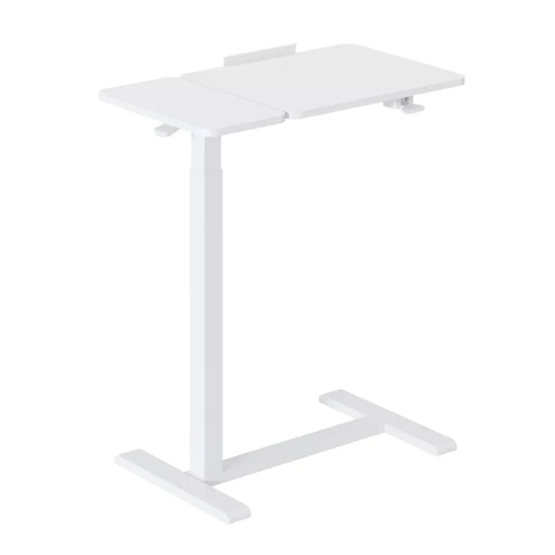 Supporto mobile per scrivania/laptop Maclean, bianco, regolazione in altezza 76-109 cm, max 30 kg, MC-120 W