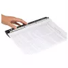 WEDO Business 67 9401 perforatore tascabile, 4 fori, capacità di foratura 3 mm, plastica con guida metallica, nero