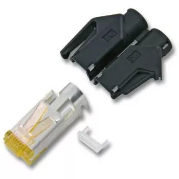 Draka UC900 - cavo patch - RJ-45 (M) - RJ-45 (M) - 3 m - SFTP - CAT 6a - trefolo, senza alogeni - blu (21.05.9534)