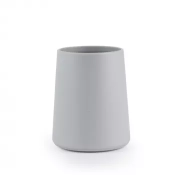 Bicchiere portaspazzolini Beldray LA033347UFFAS Antibac Grigio — accessorio da bagno, bicchiere antibatterico