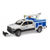 Auto Dodge RAM 2500 Service con luce rotante e gru BRUDER 02509