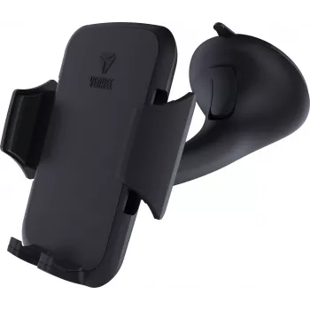 Supporto auto YENKEE YSM 415BK supporto regolabile per smartphone, morsetto universale, compatibile cruscotto/parabrezza