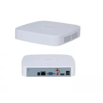 Videoregistratore di rete DAHUA NVR2104-S3 4 canali, 1U, disco SATA fino a 16 TB, 1080p/720p, 12V/1,5A, bianco