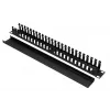 Extralink EX.9700 organizzatore cavi 1U 19" con coperchio in metallo, nero