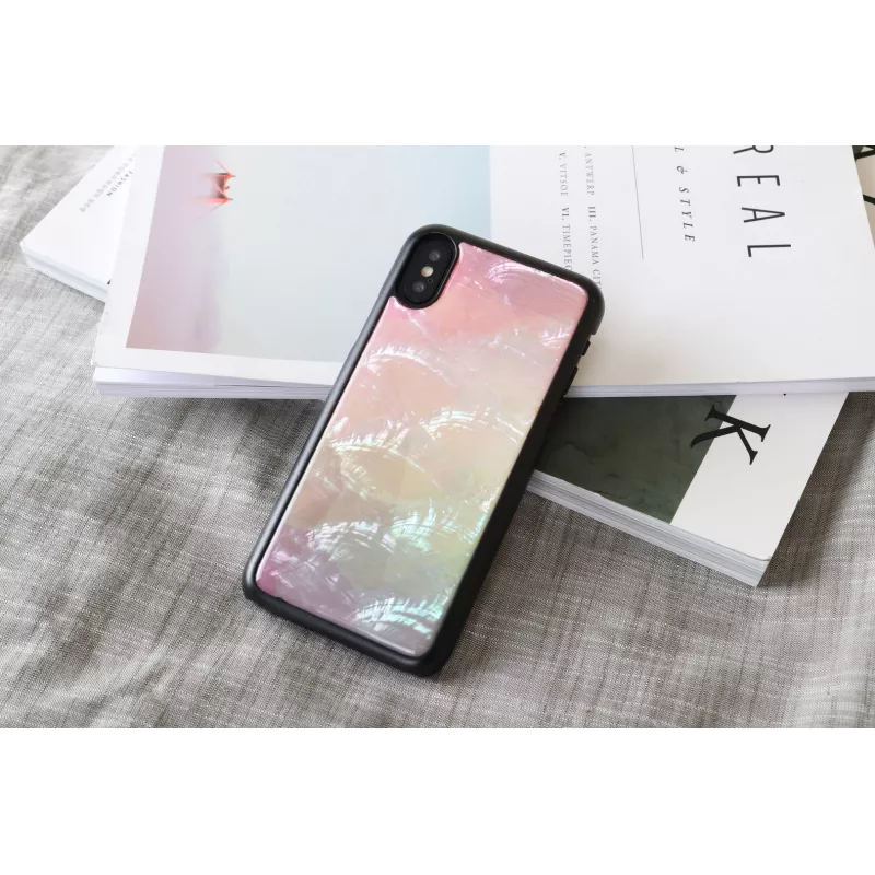 iKins Water Flower custodia per iPhone XS/X, nera, K1690J