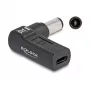 Adattatore DeLOCK USB Type-C femmina a Dell 7,4 x 5,0 mm maschio 90° angolare