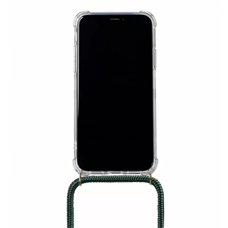 Collana per telefono Lookabe loo014 per iPhone XR – custodia protettiva oro-verde con laccio