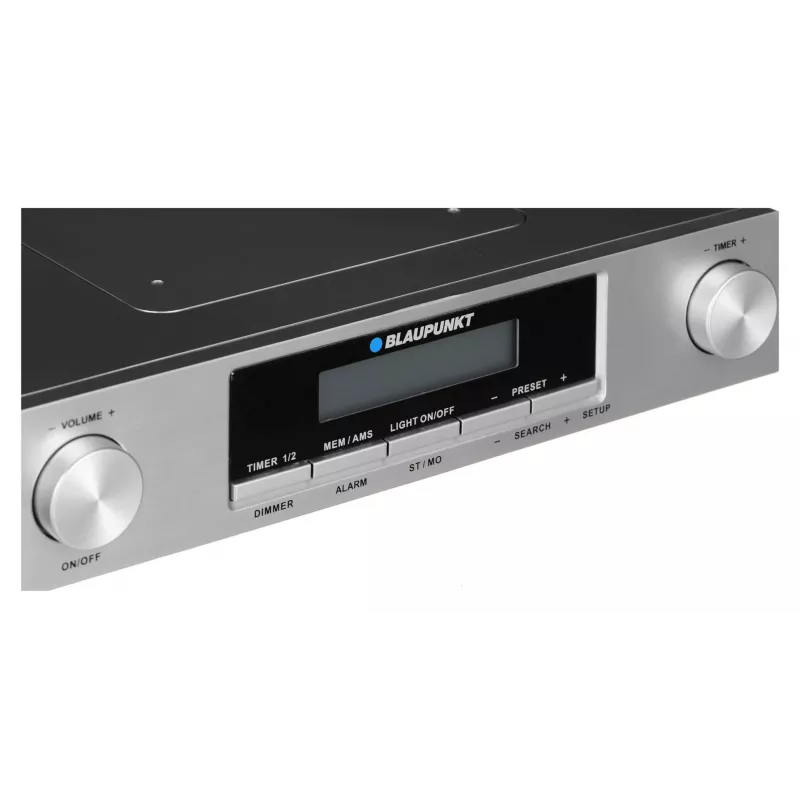 Blaupunkt KR12SL radio da cucina, FM, orologio/sveglia con 2 timer, argento