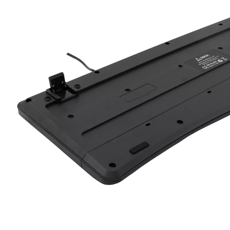 Tastiera USB con filo SBOX K-103 US nera — layout US, connessione USB