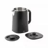 Jata JEHA1575 bollitore elettrico, 1,7 l, 1500 W, 5 impostazioni di temperatura, nero/acciaio inox