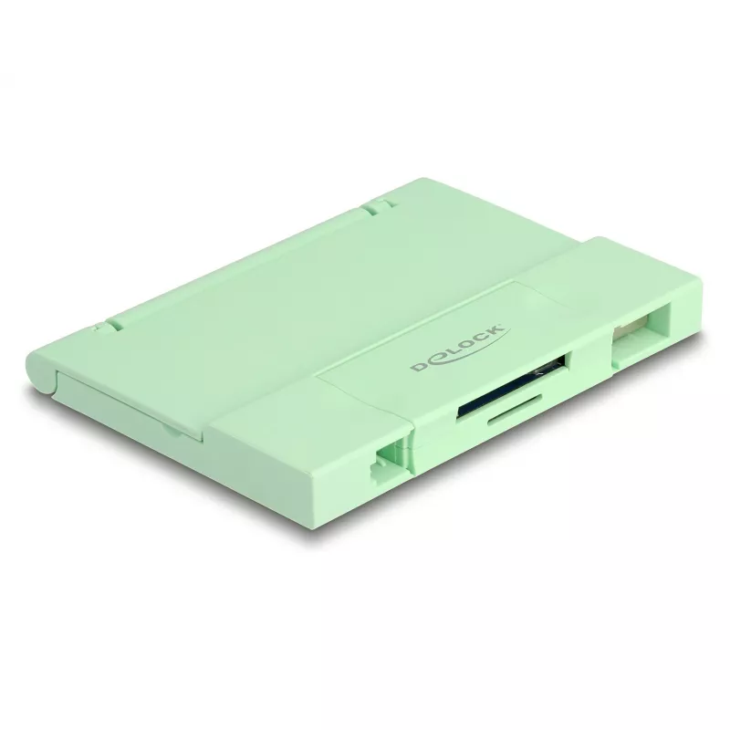Lettore di schede DeLOCK 91015 USB 3.2 Gen 1 Type-A/Type-C menta