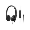 Cuffie/headset Lenovo 4XD1M45626 con filo, archetto, USB Type-C, nero