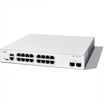 Switch managed Cisco Catalyst 1300-16T-2G — 16x Gigabit RJ-45, 2x 1GE SFP, L2/L3