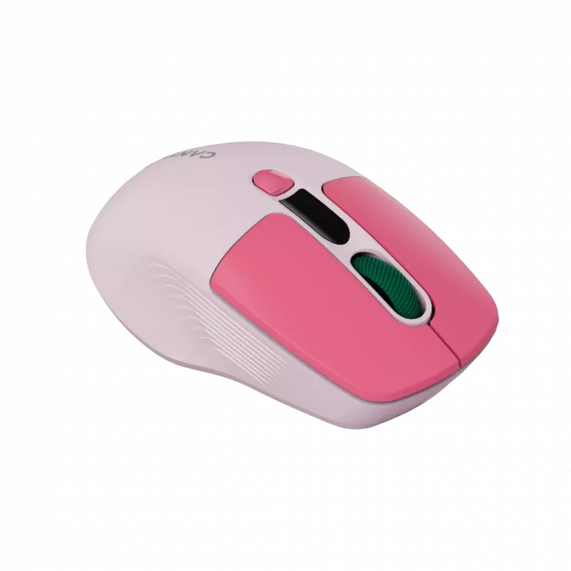 Canyon MW-26 - mouse ottico wireless 2in1 Bluetooth / 2,4 GHz - silenzioso - rosa