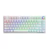 SAVIO PHENIX WHITE tastiera meccanica wireless, Gateron Red Pro, ABS