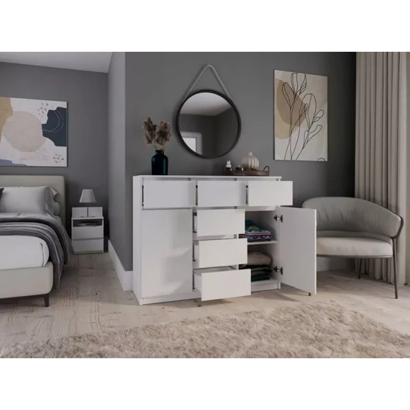 MALWA 2D6S comodino bianco