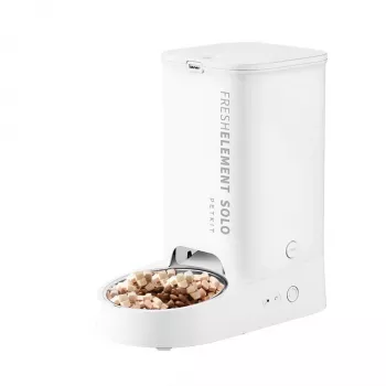 Distributore automatico di cibo PETKIT D4 Solo bianco – corpo in ABS, universale per cani e gatti
