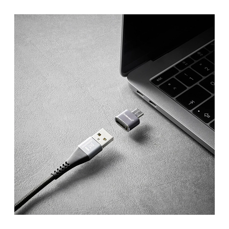 Intenso confezione da 3 adattatori USB USB-A -> USB-C C480C alluminio