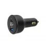 CARICABATTERIE DA AUTO USB 2PORT/TA-UC-AC2PD30LCD-CAR01 GEMBIRD