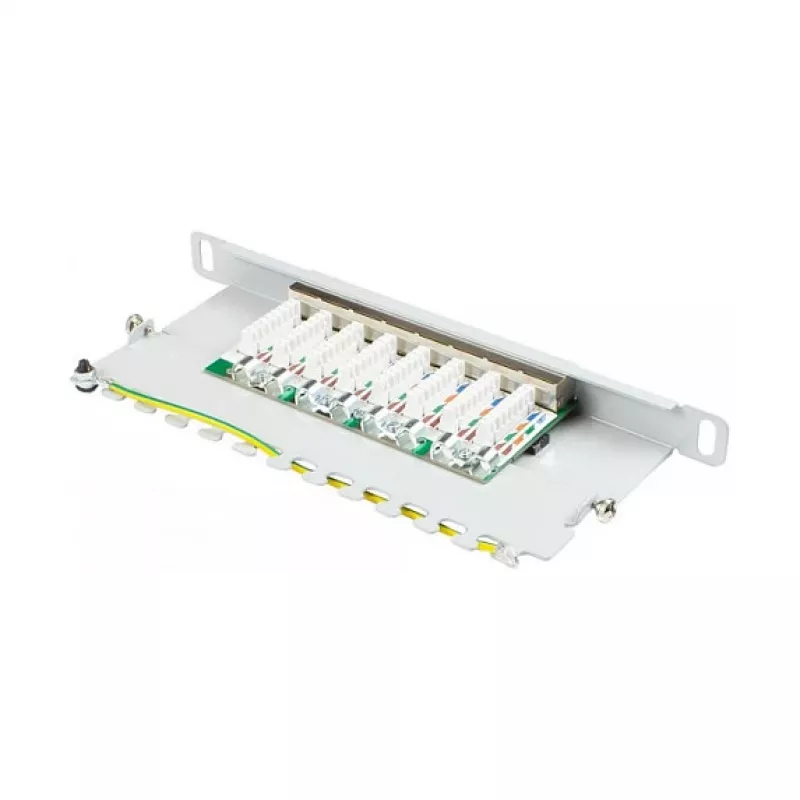 Good Connections Patchpanel 10Cat. 6 8-P. 0,5 HE grigio chiaro