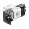 Delock 90802 Modulo Keystone da RJ45 a LSA Cat.6 UTP, senza attrezzi, nero/bianco