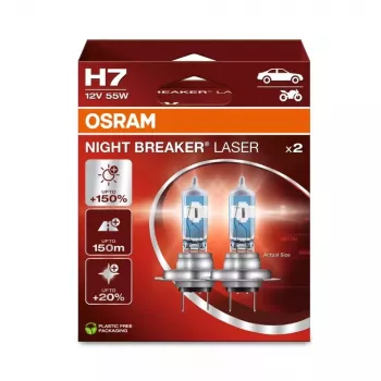 Osram Night Breaker Laser H7 12 V 55 W, 2 pz.