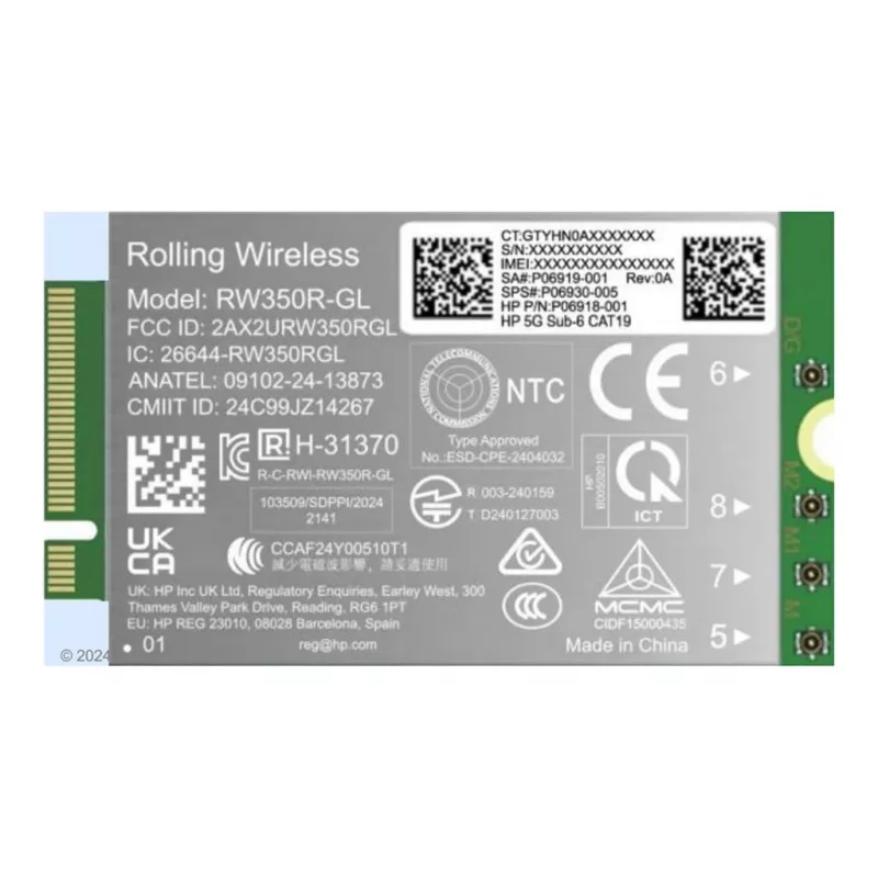 HP 5G Sub-6 WWAN connettività wireless interna WWAN B8BD4AA