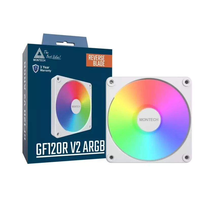Montech GF120R V2 ARGB modulo ventola per case PC 12 cm bianco 1 pz.