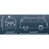 Giocattolo da costruzione Cobi Volkswagen T2b Feuerwehr scala 1:35, rosso