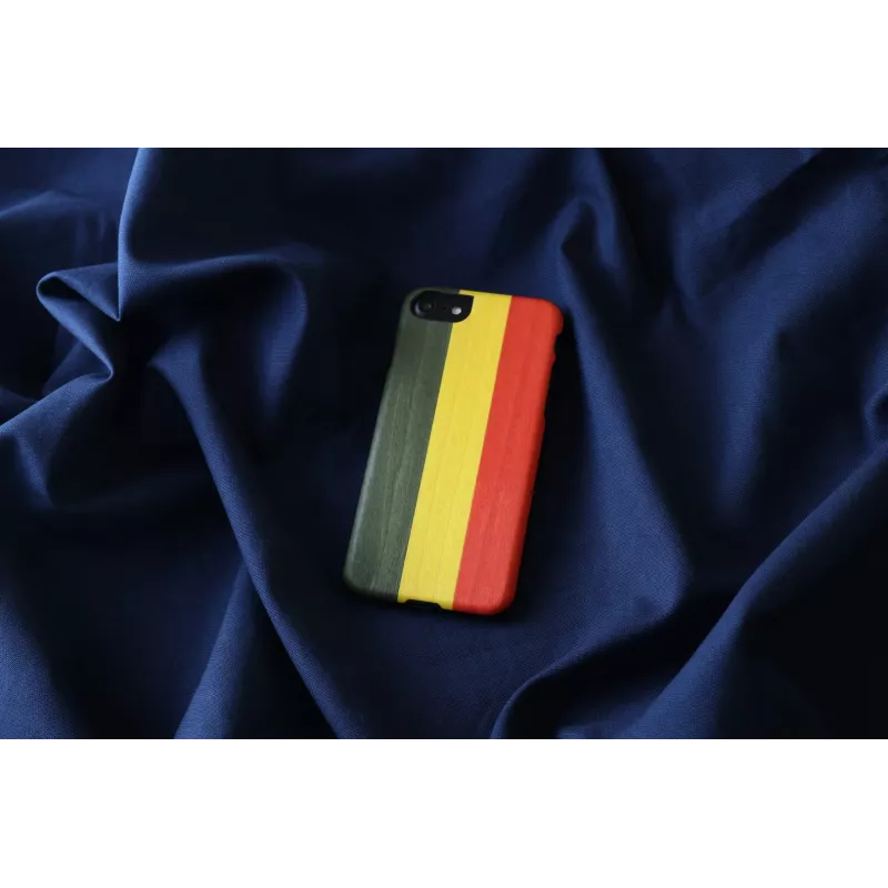 Custodia per cellulare Man and Wood per iPhone 7/8 — reggae nero