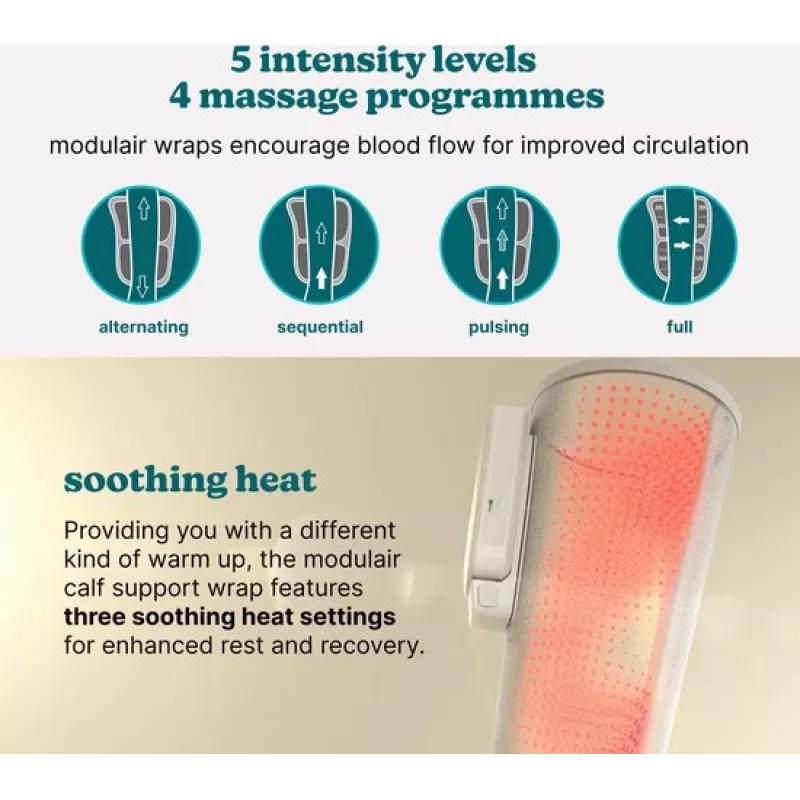 Fascia per polpaccio HoMedics SR-CMXCE10HBND sistema di compressione modulare con unità di controllo