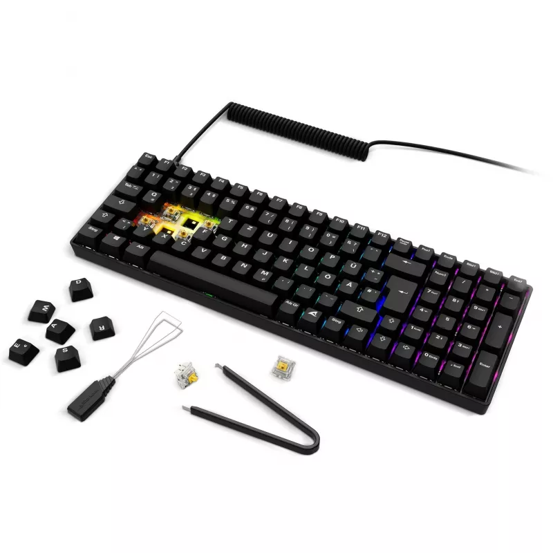 Sharkoon SGK50 S2 tastiera gaming RF wireless QWERTZ tedesco
