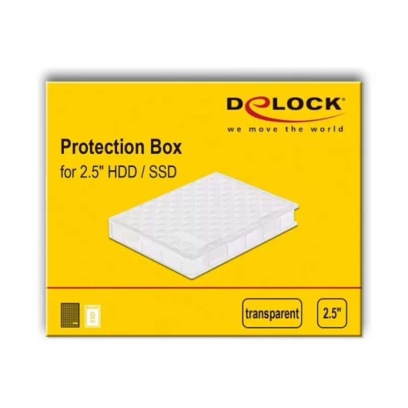 Custodia protettiva per HDD / SSD da 2,5 pollici DeLOCK 18367