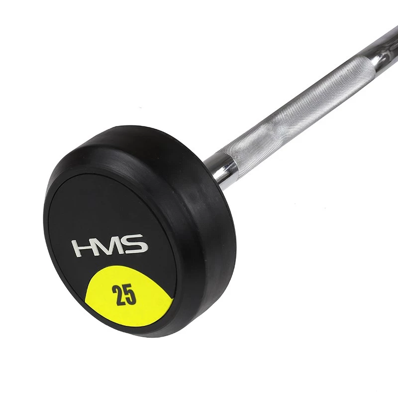 Barra manubrio fisso HMS GSL25 / barra gommata sagomata 25 kg