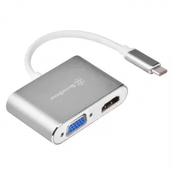 Adattatore video esterno SILVERSTONE EP16 USB-C 3.1 con uscite HDMI e VGA
