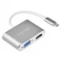 Adattatore video esterno SILVERSTONE EP16 USB-C 3.1 con uscite HDMI e VGA