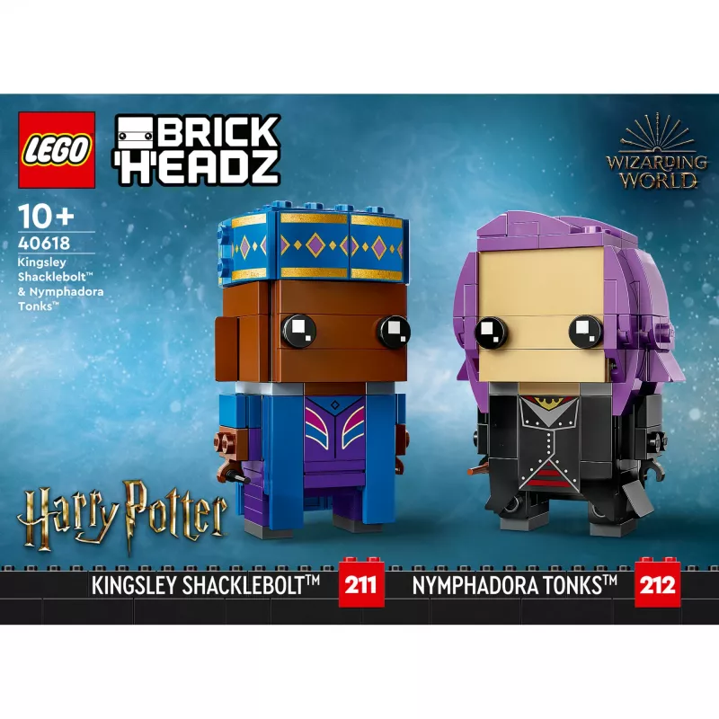 Lego Brickheadz Harry Potter 40618 Kingsley Shacklebolt e Nymphadora Tonks