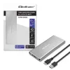 Case in alluminio QOLTEC 51833 per SSD M.2, SATA su USB 3.0, supporta fino a 2 TB