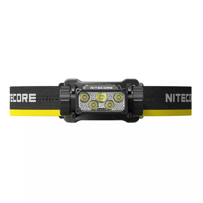 Nitecore HC70 UHE torcia frontale, 1600 lm, 6 LED, IP68, ricaricabile via USB, alluminio, 172 g, nera