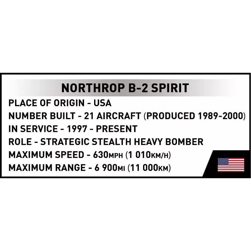 Kit di montaggio Cobi Northrop Grumman B-2 SPIRIT