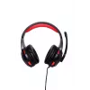Headset gaming con filo GEMBIRD GHS-U-5.1-01 — over-ear, supporto 5.1, 20–20.000 Hz, cavo 2 m, rosso/nero