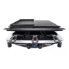 Steba RC 4 Plus Deluxe Chrome griglia raclette, acciaio inox/nero