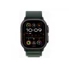 APPLE Watch Ultra 2 GPS + Cellular 49mm cassa in titanio nero con cinturino Alpine verde scuro - Large