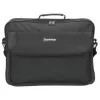 Manhattan Cambridge borsa per laptop 17,3 pollici, design clamshell, nero, LOW COST, scomparto accessori, scomparto documenti sul retro, tracolla (rimovibile), compatibile Targus CN418EU, borsa per notebook, tre anni di garanzia